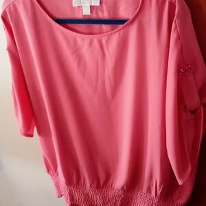 Women's Coral Blouse